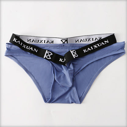 Ice Silk Men's Briefs Underwear for Comfort