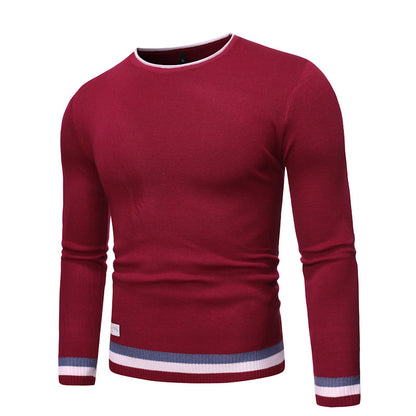 Men's Casual Round Neck Pullover Sweater