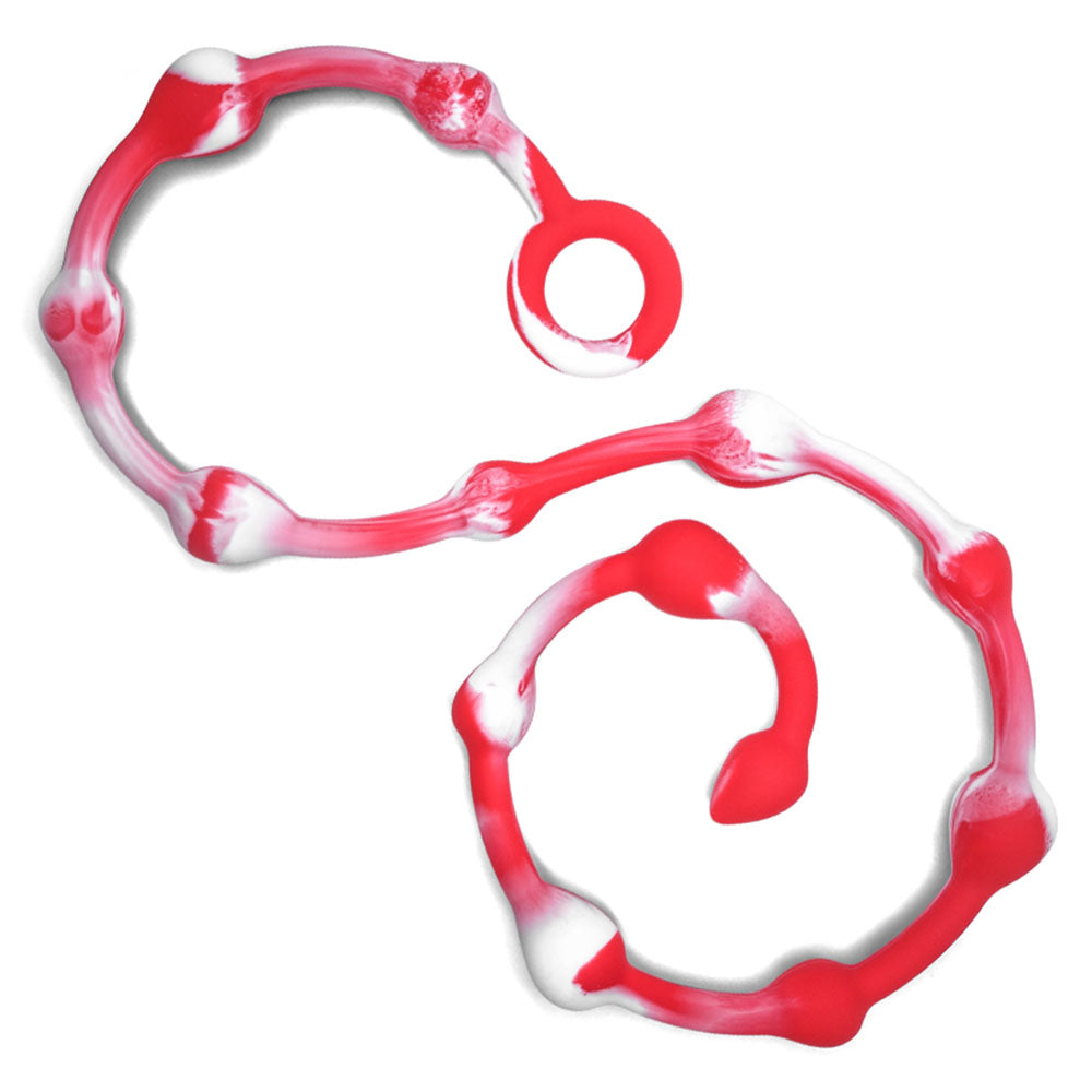 Silicone G-Spot Anal Plug with Beads for Women
