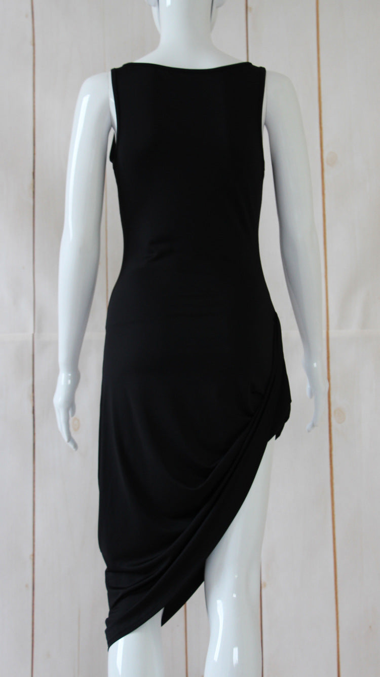 Sexy Asymmetrical Leg-Showing Club Dress