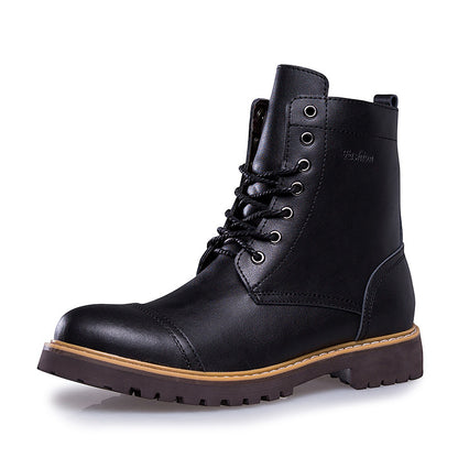 Men's Genuine Leather Martin Boots and Casual Shoes