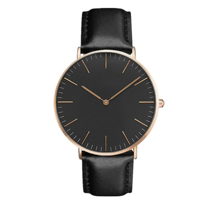 Men's Stylish Minimalist Quartz Watch with Canvas Band