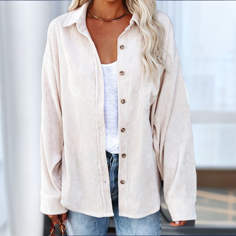 Autumn Winter Women's Solid Color Lapel Casual Jacket