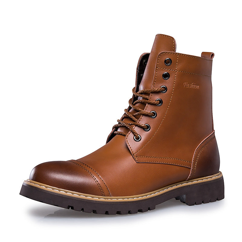 Men's Genuine Leather Martin Boots and Casual Shoes