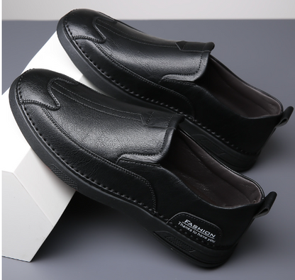 Casual Leather Shoes for Men - Stylish and Breathable