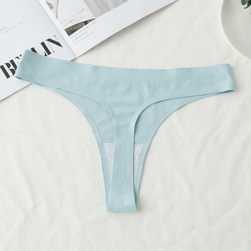 Ice Silk Women's T-Back Underwear - Comfortable & Breathable