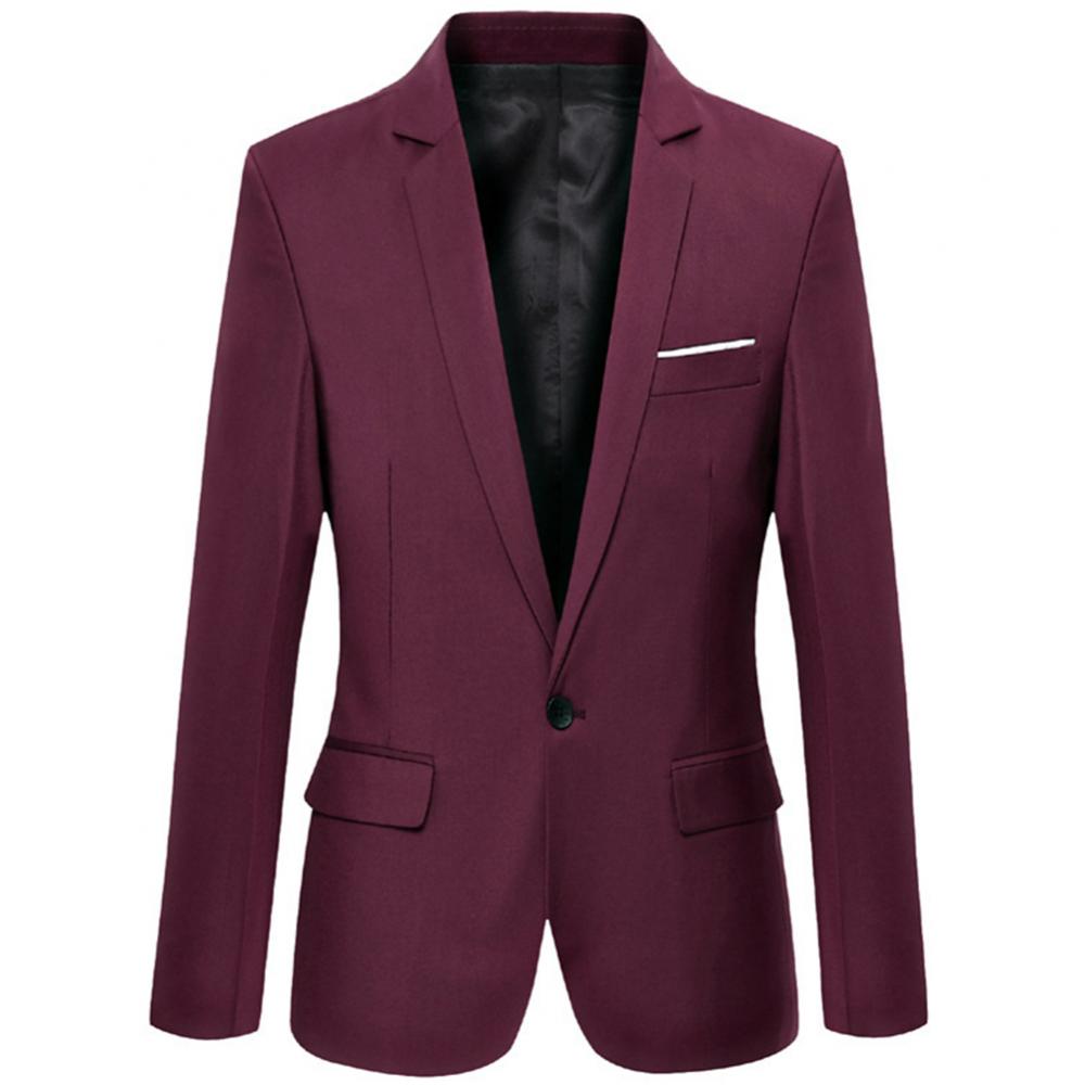 Slim Fit Casual Business Men's Suit Coat