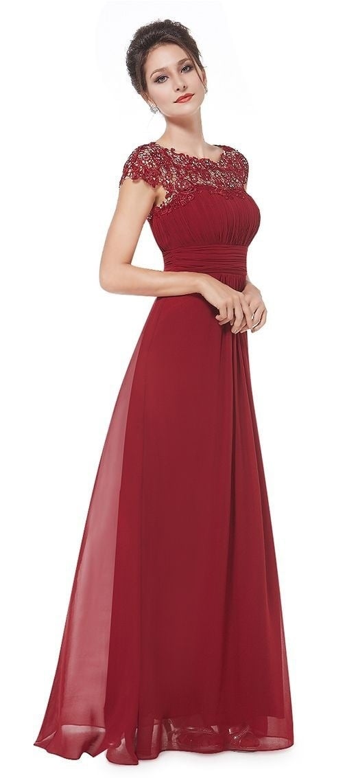 Elegant Backless Lace Maxi Dress for Women