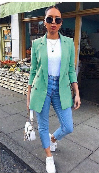 Women's Fashion Lapel Suit Jacket for Work and Events