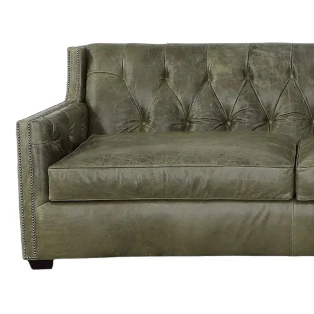 Leather Sofa - 90 Henry  Grain Leather Couch