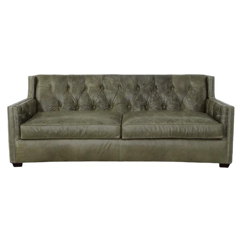 Leather Sofa - 90 Henry  Grain Leather Couch