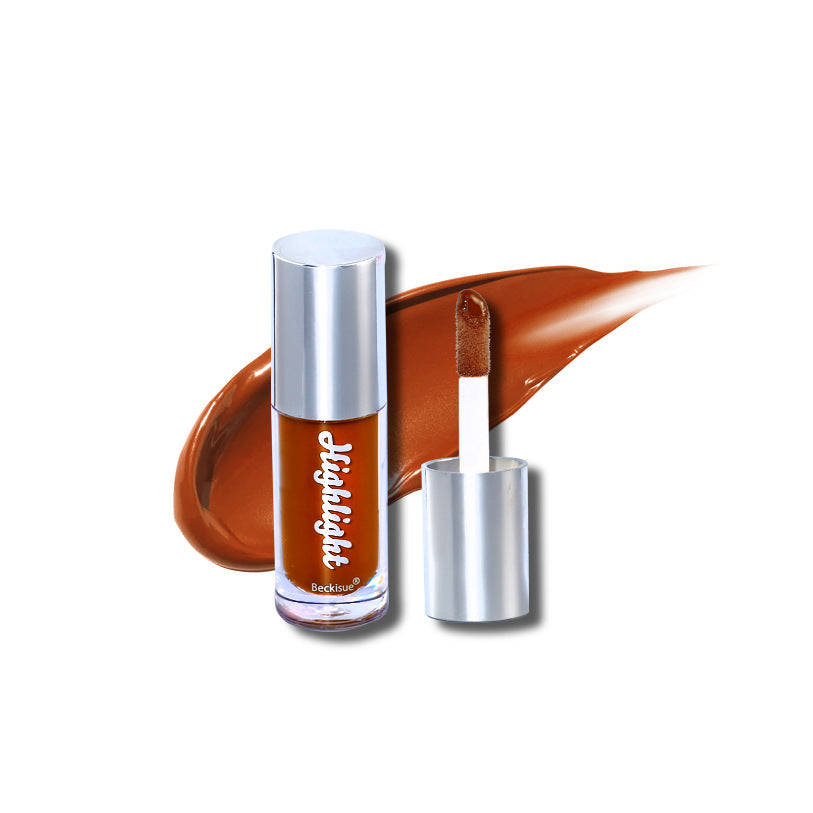 High Gloss Nude Lip Gloss with Thick Water Light Finish
