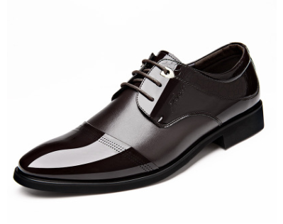 Autumn Men's Leather Business Dress Shoes and Belt