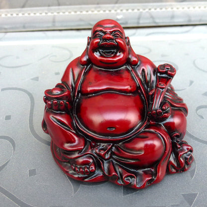 Resin Small Maitreya Buddha & Guanyin Statue Sculpture
