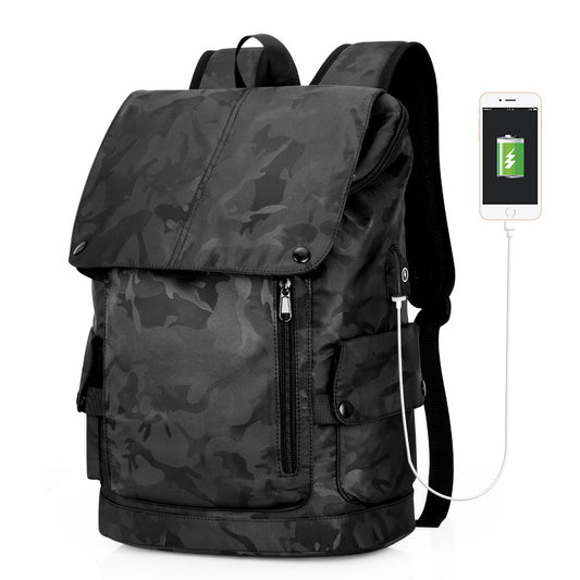 Retro Casual Backpack for Students and Men