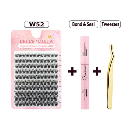 DIY Segment False Eyelash Set for Natural Look
