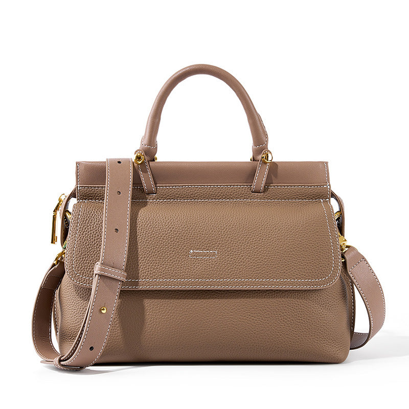 Ladies' Fashion First Layer Cowhide Handbag