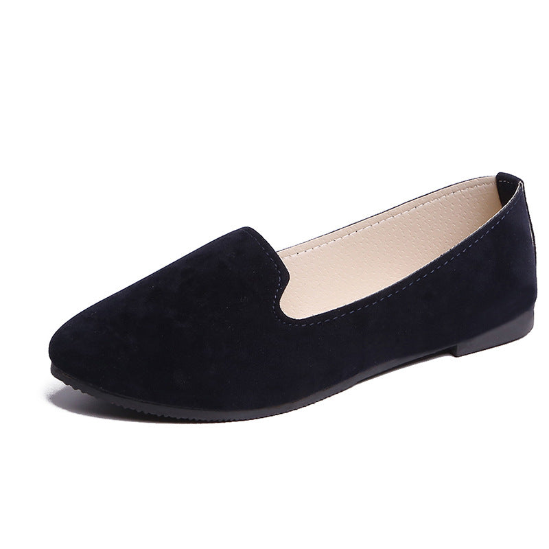 Women's Flat Shoes - Comfortable Candy Color Work Footwear
