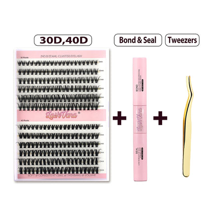 DIY Segment False Eyelash Set for Natural Look