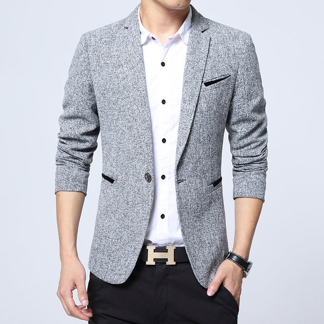 Slim Fit Casual Business Men's Suit Coat