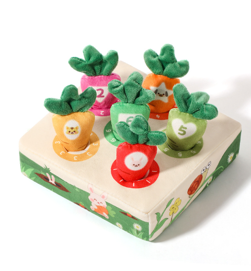 Plush Carrot Pulling Toy