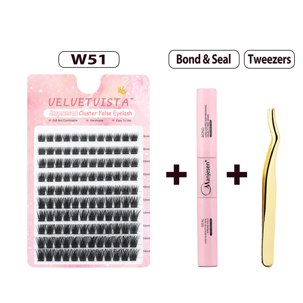 DIY Segment False Eyelash Set for Natural Look