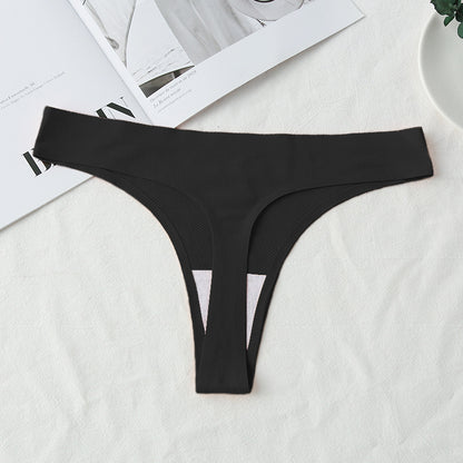 Ice Silk Women's T-Back Underwear - Comfortable & Breathable