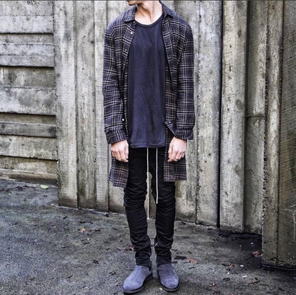 Men's Casual Drawstring Zipper Sports Pants