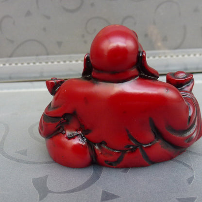 Resin Small Maitreya Buddha & Guanyin Statue Sculpture