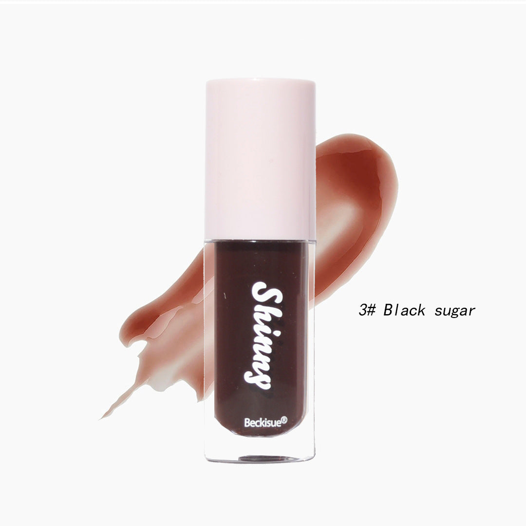 High Gloss Nude Lip Gloss with Thick Water Light Finish
