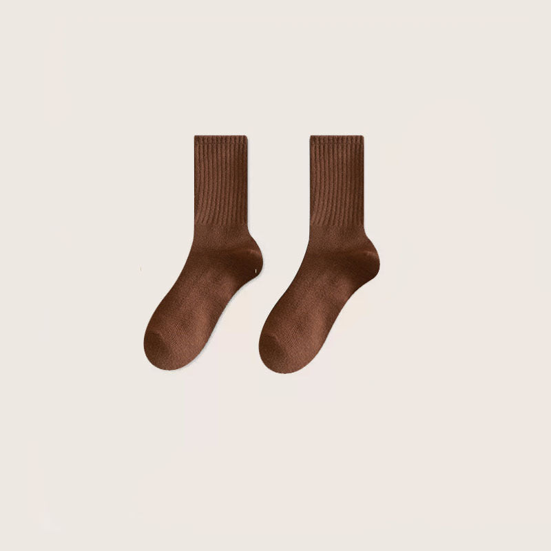 Women's Autumn Winter Striped Mid-Calf Socks