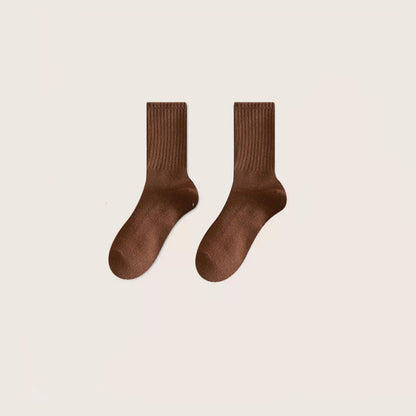 Women's Autumn Winter Striped Mid-Calf Socks
