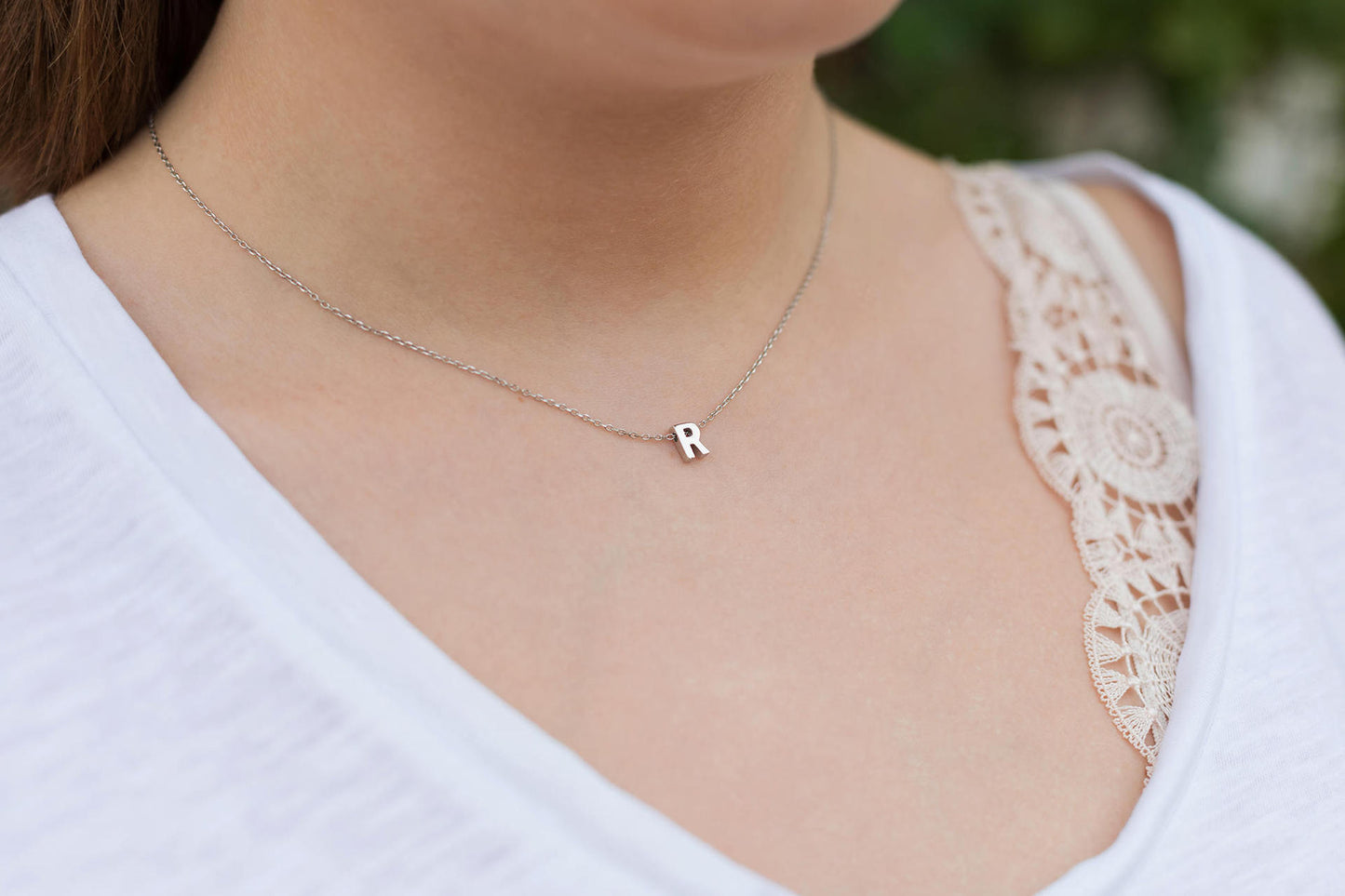 Simple Alphabet Necklace with 26 Letters