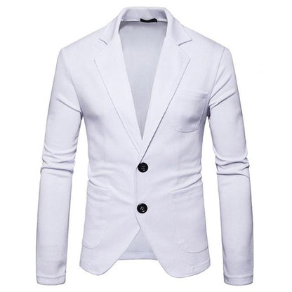 Men's Slim Fit Knit Blazer - Casual Business Jacket