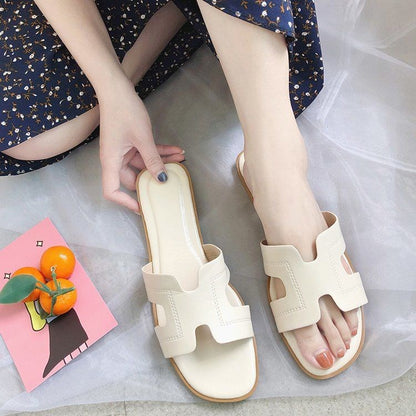 Summer 2020 Korean Style Bow Flat Sandals for Women