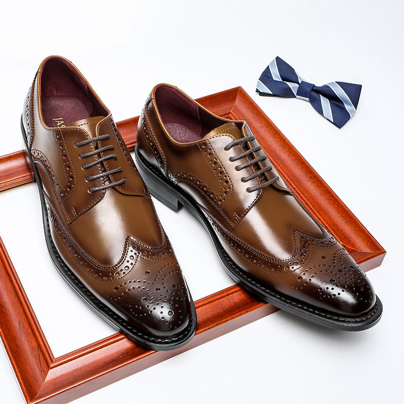 Genuine Leather British Style Business Casual Shoes