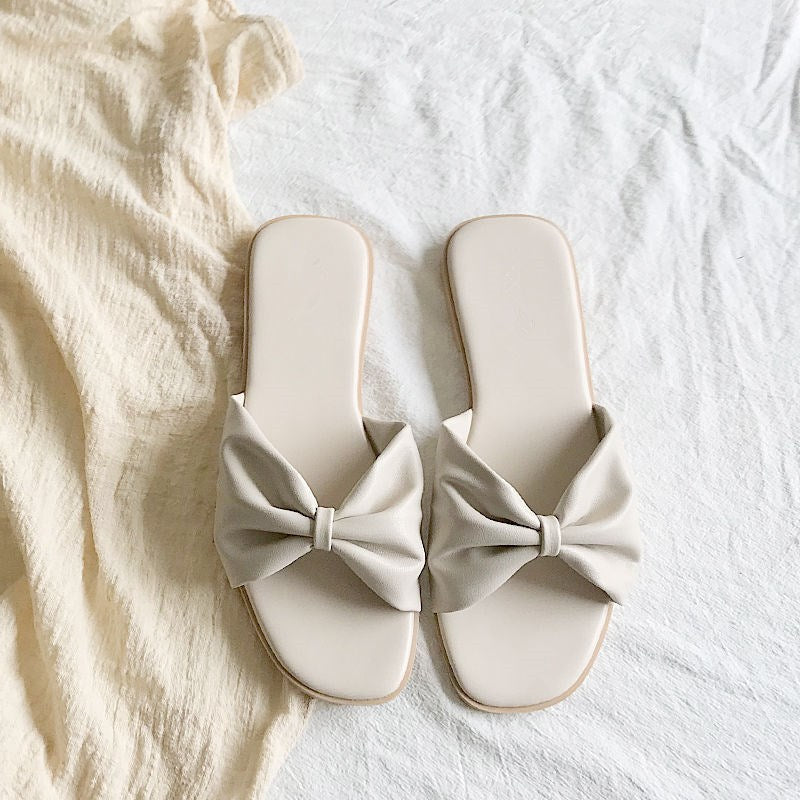 Summer 2020 Korean Style Bow Flat Sandals for Women