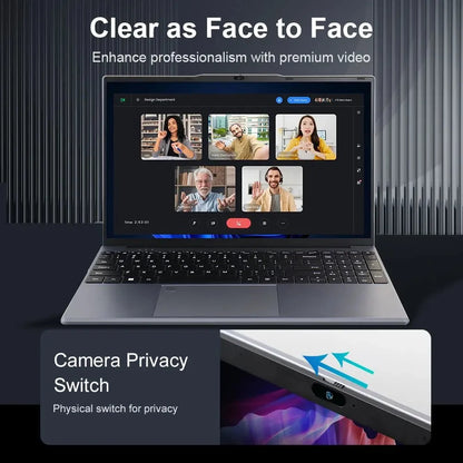 2026 New Notebook Windows 11 15.6 inch Laptop Fingerprint UnIock Intel Core i9-10980HK 16GB RAM 1/2TB SSD Office Gaming Laptops