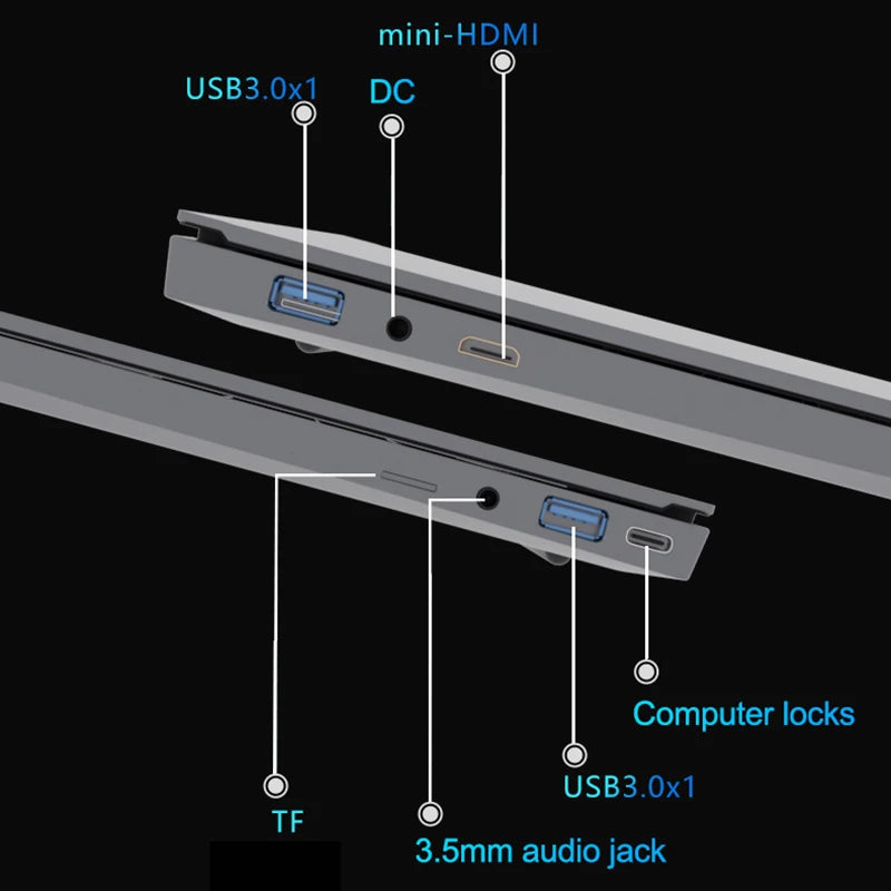 2026 New Notebook Windows 11 15.6 inch Laptop Fingerprint UnIock Intel Core i9-10980HK 16GB RAM 1/2TB SSD Office Gaming Laptops