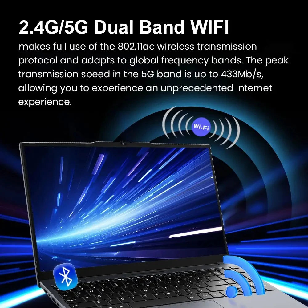 2026 New Notebook Windows 11 15.6 inch Laptop Fingerprint UnIock Intel Core i9-10980HK 16GB RAM 1/2TB SSD Office Gaming Laptops