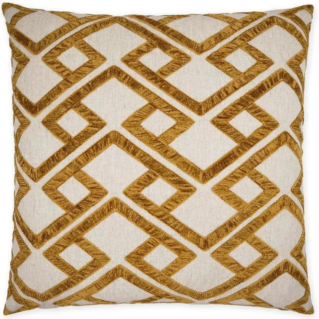 Accolade Amber Geometric Gold Large Throw Pillow Insert
