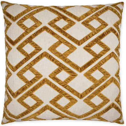 Accolade Amber Geometric Gold Large Throw Pillow Insert
