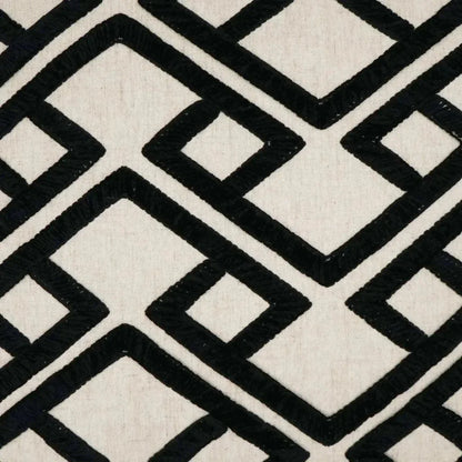 Accolade Onyx Geometric Black Large Throw Pillow Insert