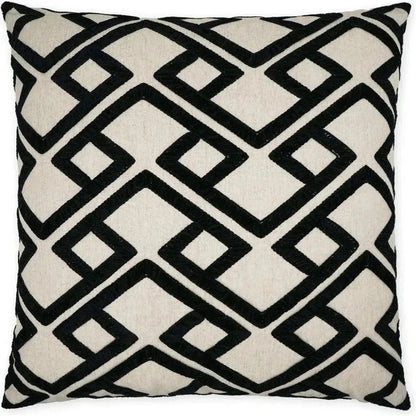 Accolade Onyx Geometric Black Large Throw Pillow Insert