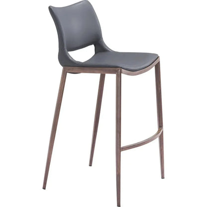 Ace Dark Gray Bar Chair (Set of 2)