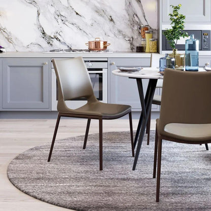 Ace Leather Armless Dining Chair 2PC