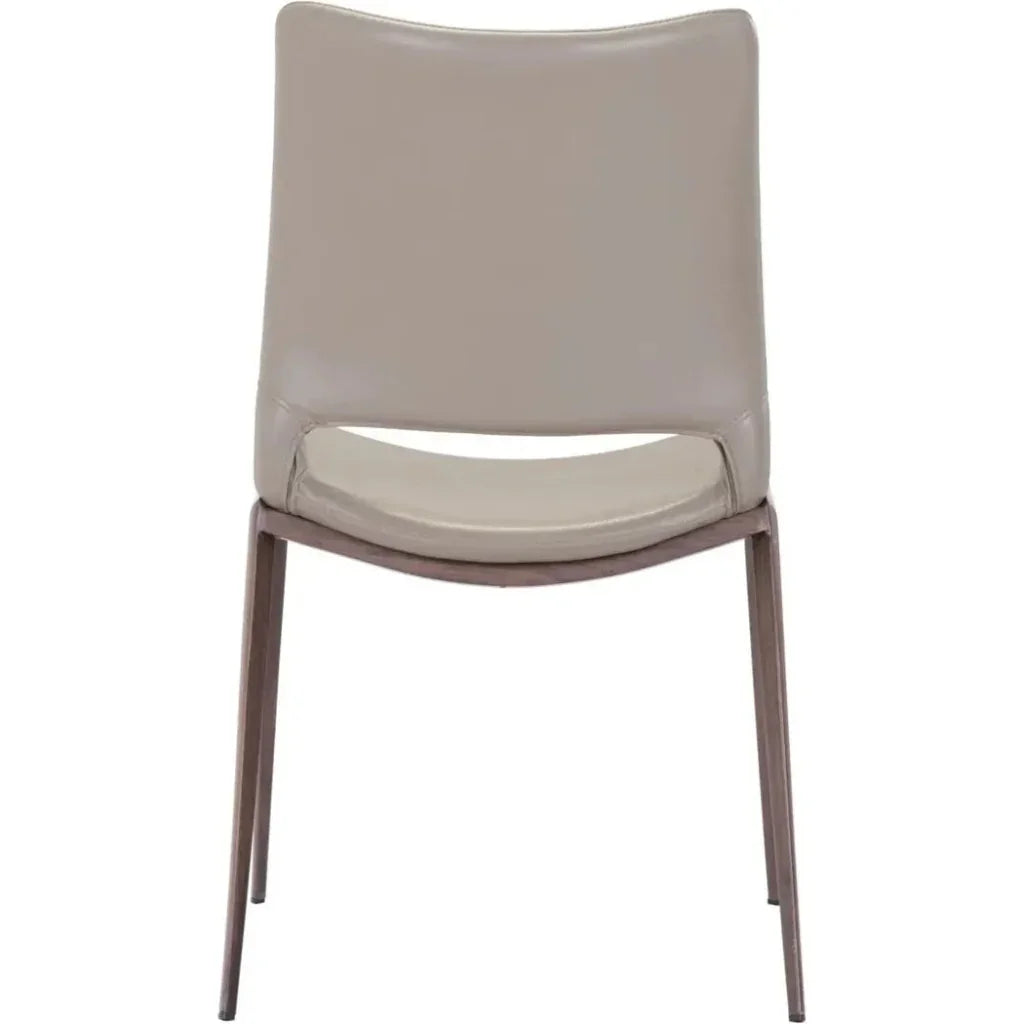 Ace Leather Armless Dining Chair 2PC