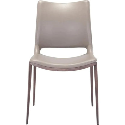 Ace Leather Armless Dining Chair 2PC