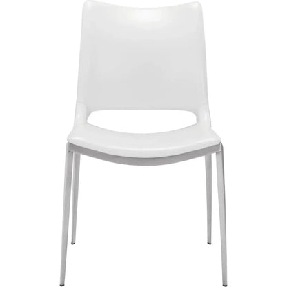 Ace Leather Armless Dining Chair 2PC