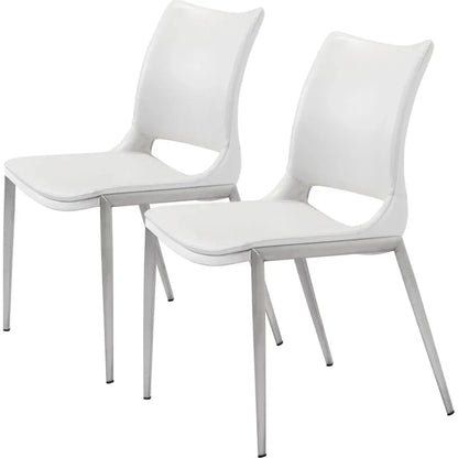 Ace Leather Armless Dining Chair 2PC